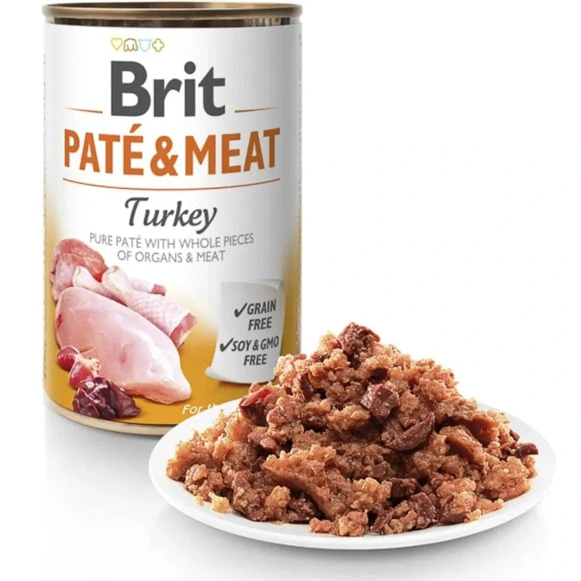 Brit Paté & Meat Dinde & Poulet pour Chien 400 g