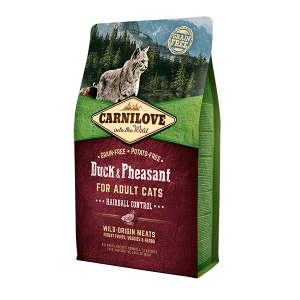 Carnilove Hairball Control Canard & Faisan pour Chat 2 kg
