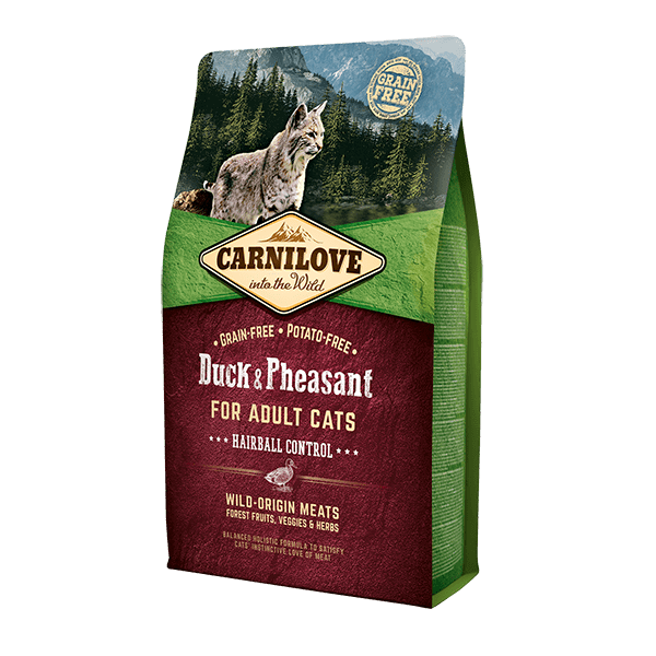 Carnilove Hairball Control Canard & Faisan pour Chat 2 kg