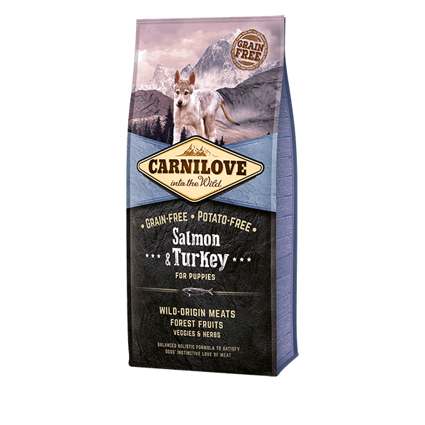 Carnilove Dog Salmon & Turkey Pour Chiot Toute Race (Saumon et Dinde) 12kg