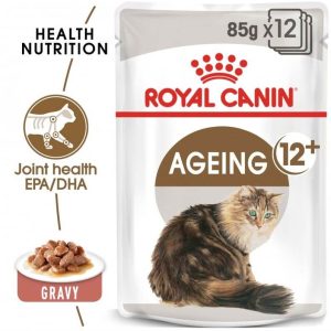 Royal Canin Ageing 12+ en Sauce 85g pour Chat Senior de Plus de 12 Ans