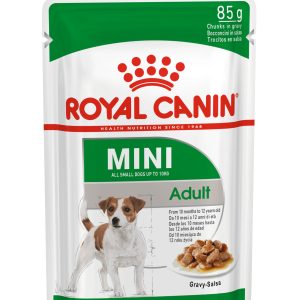 Royal Canin Mini Adult 85 g – Pâtée en Sauce pour Petit Chien