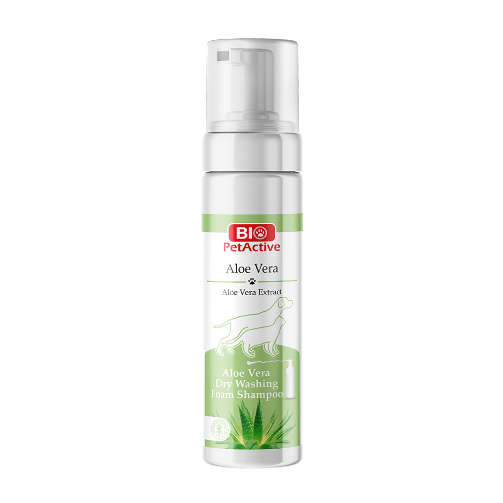 Shampoing sec mousse Bio PetActive Aloe Vera 200 ml