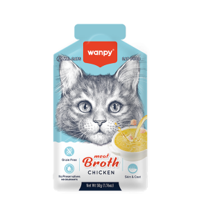 Wanpy Meat Broth Chicken – Soupe au Poulet pour Chat (50 g)