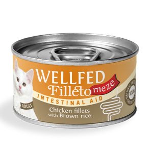 WELLFED Filletto Meze Intestinal Aid Poulet & Riz Brun – 70 g