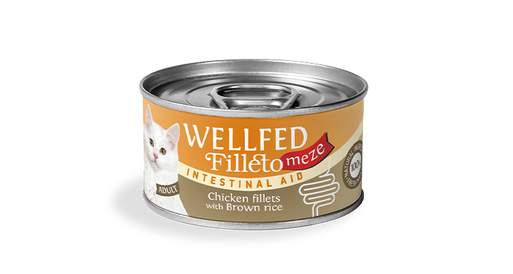WELLFED Filletto Meze Intestinal Aid Poulet & Riz Brun – 70 g