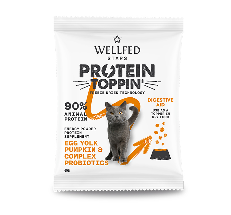 WELLFED Protein Toppin Digestive Œuf, Citrouille & Probiotiques – 6 g