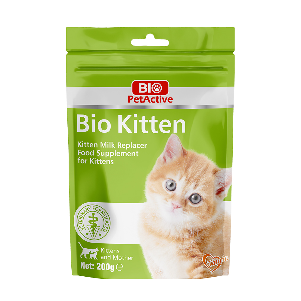 Lait maternisé Bio PetActive Bio Kitten pour chaton 200 g