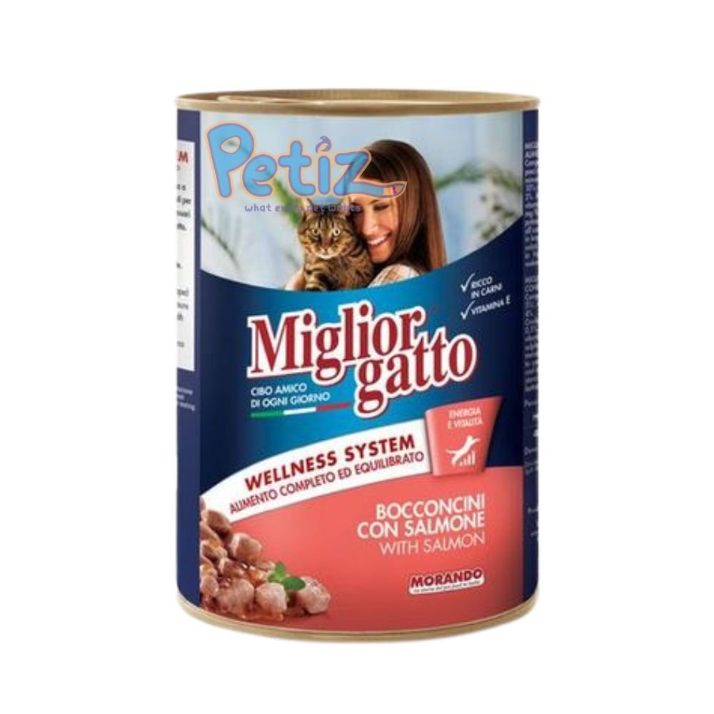 Bouchées au saumon 405g – Migliorgatto