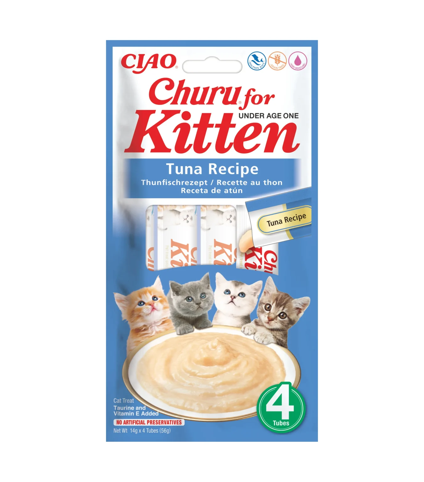 CHURU friandise Kitten (chaton) en purée au thon