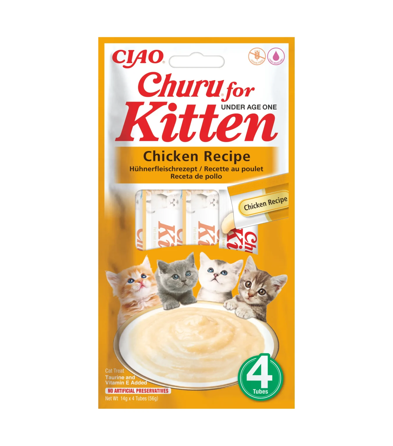 CHURU friandise Kitten (chaton) en purée Poulet