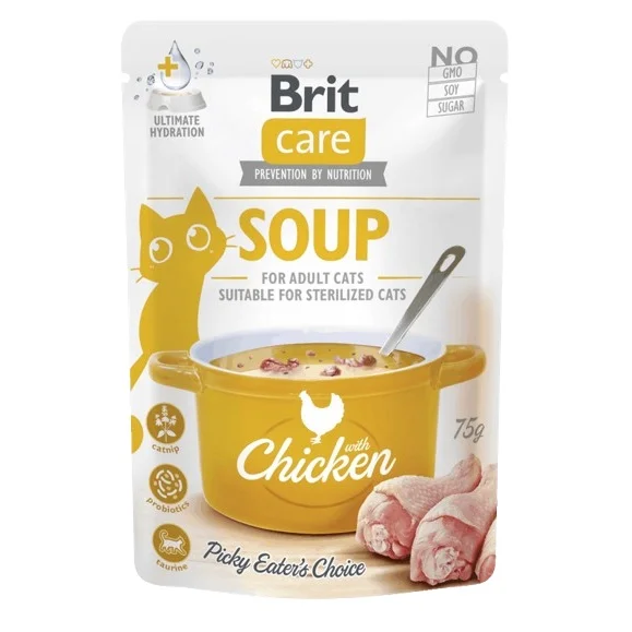 Brit Care Cat Soup Chicken 75 g