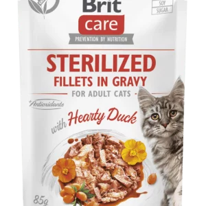 Brit Care Cat SterilizedFillets in Gravy with Hearty Duck 85 g