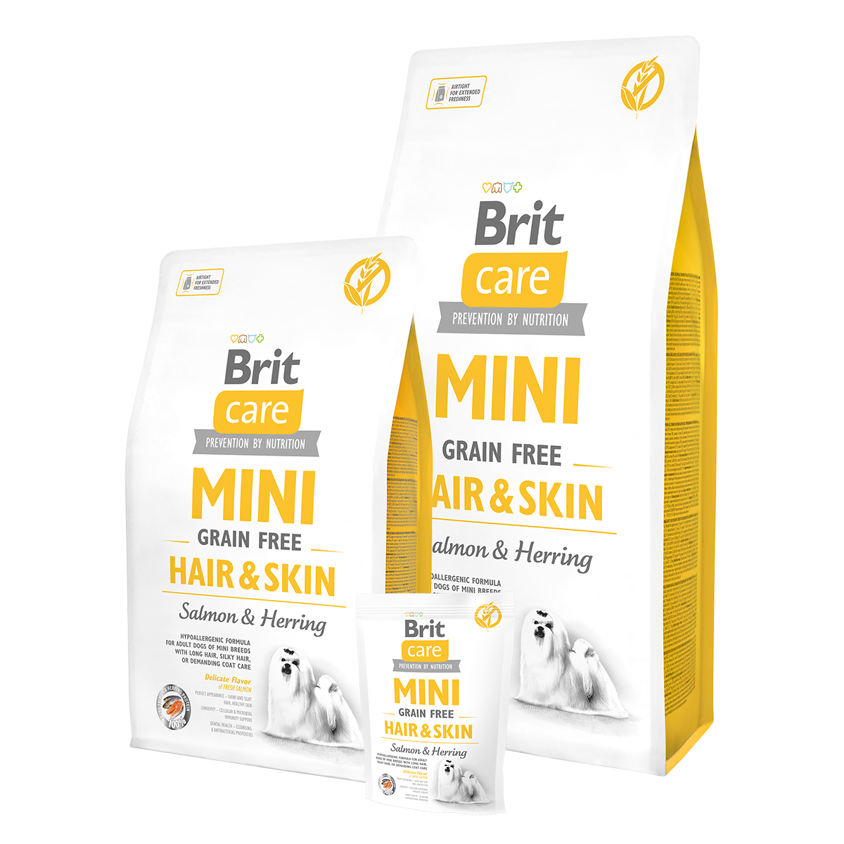 Brit Care Dog Grain Mini Adult Free Hair and Skin (Petite Race) 2kg