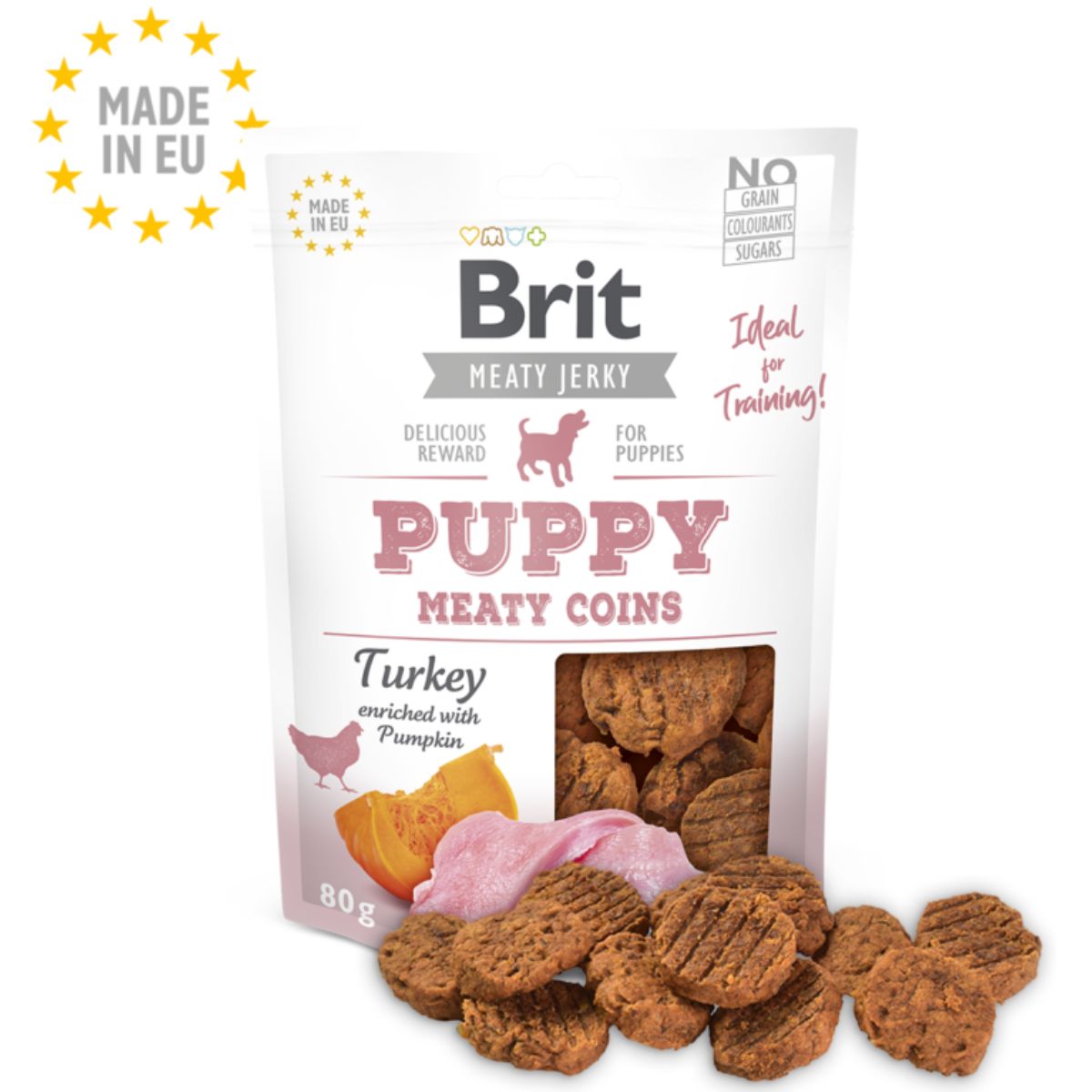 Brit Meat Jerky Snack : Pièces de Dinde Charnues (80g)