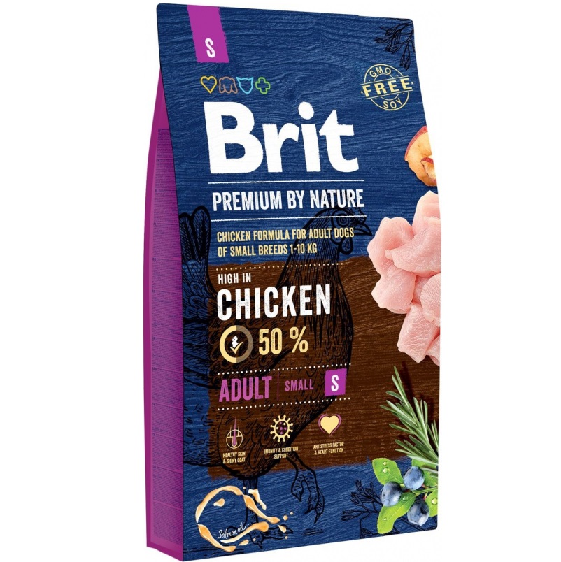 Brit Premium by Nature Croquettes Adult S (petite race) 3kg
