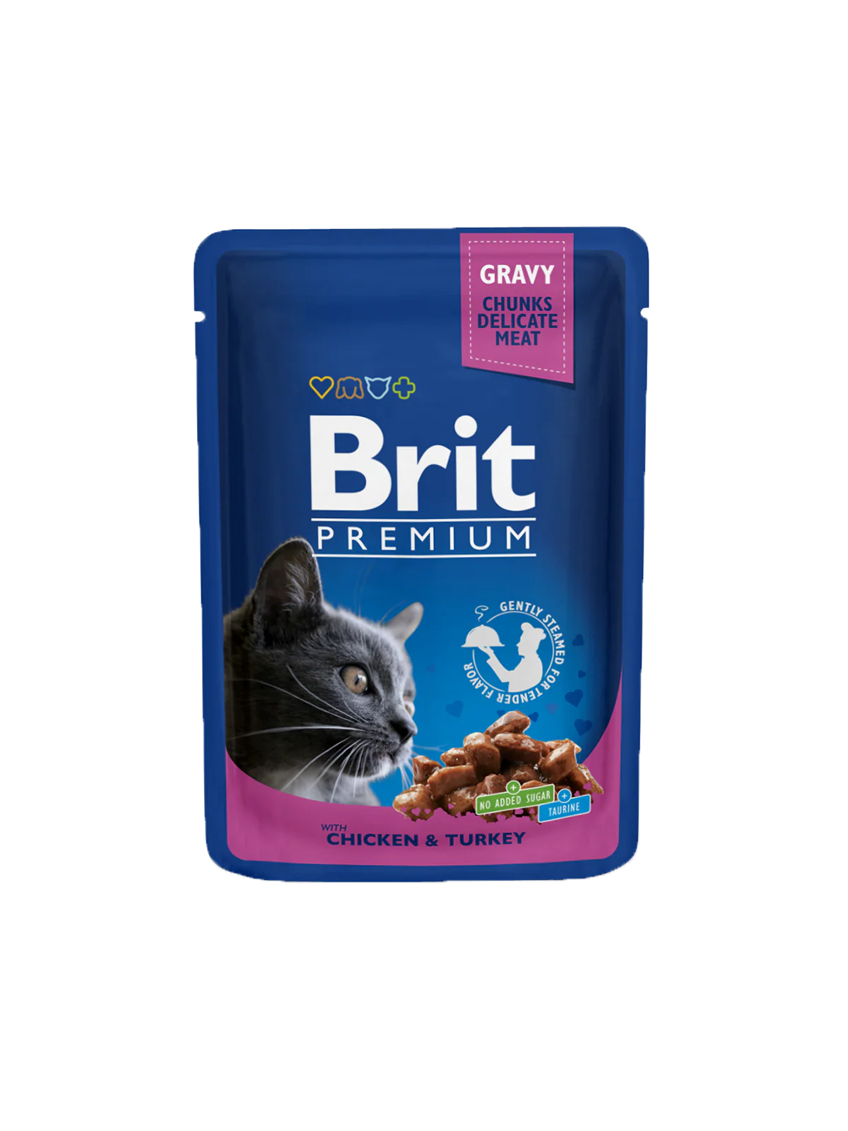 Brit Premium Pochon Poulet & Dinde Chat Adulte 100 g