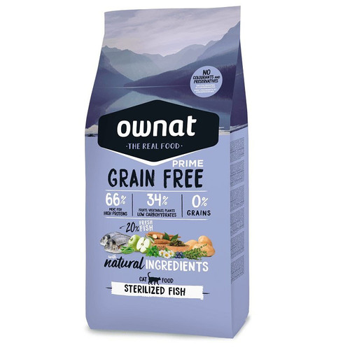 Ownat Grain Free Prime Sterilized Poisson Chat 3 kg