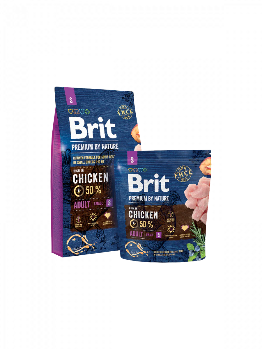 Brit Premium by Nature Adult Small Poulet Chien 3–8 kg
