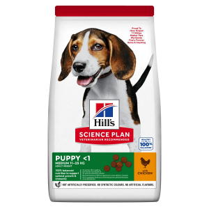 Hill’s Science Plan Aliment Pour Chiot Medium Au Poulet (2.5kg – 14kg)
