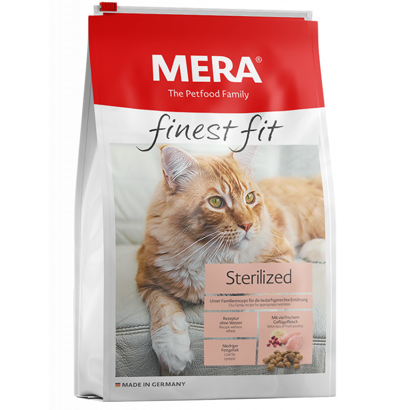 MERA Finest Fit Sterilized Croquettes pour Chat – 4 kg