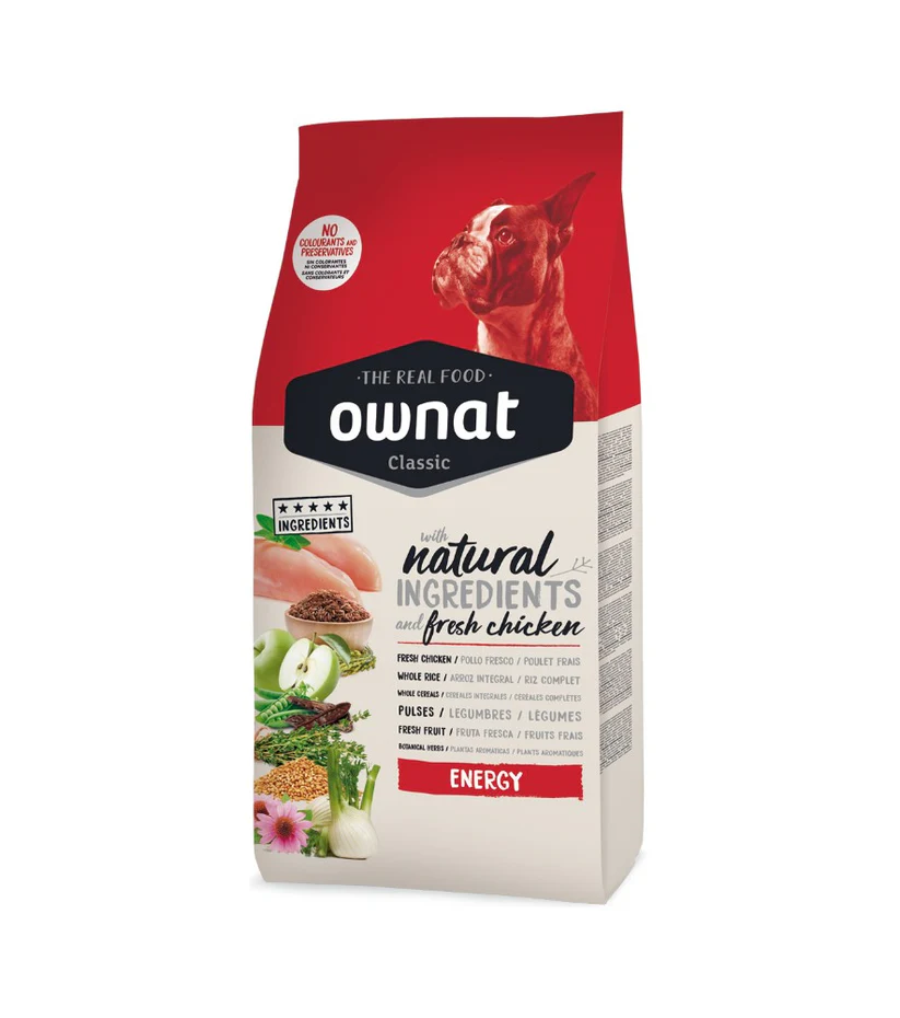 Ownat Classic Energy 20 kg – Croquettes pour Chien Actif