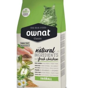 Ownat Classic Hairball pour Chat Adulte – Contrôle des Boules de Poils