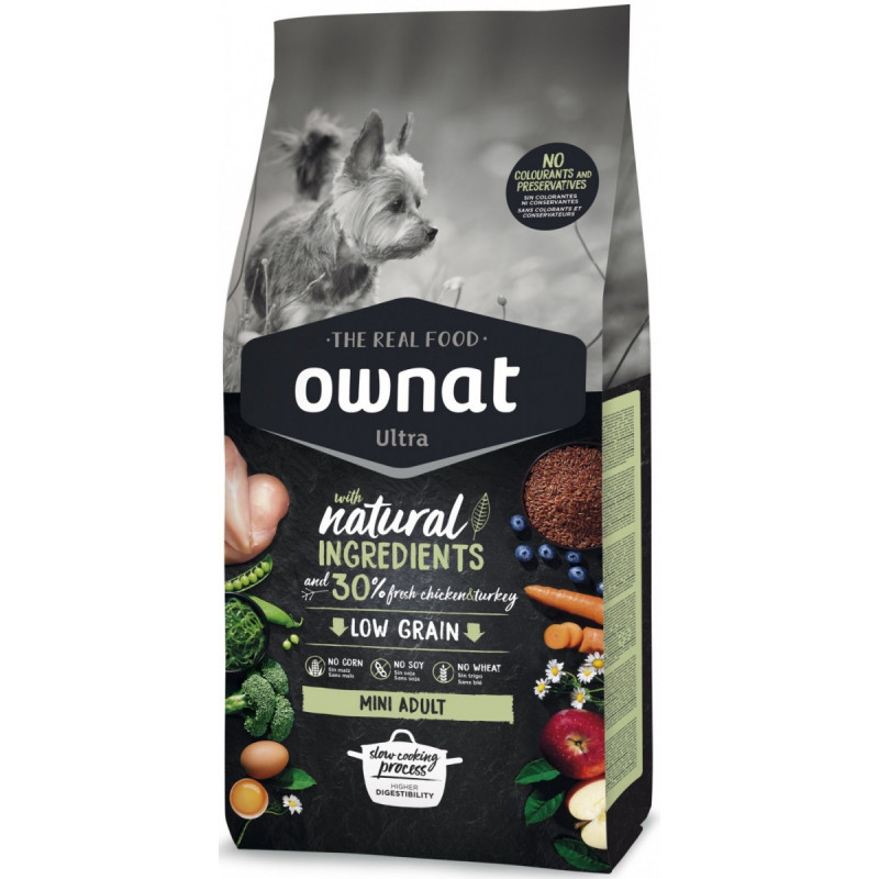 Ownat Ultra Mini Adult 3 kg – Croquettes pour Petit Chien