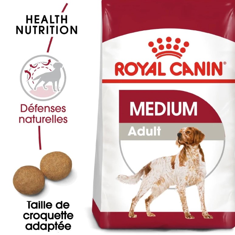 Royal Canin Medium Adult 15 kg – Croquettes pour Chien Adulte