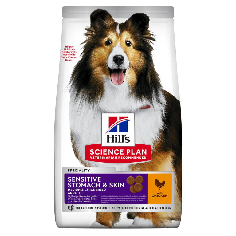 Hill's Science Plan Adult Sensitive Stomach & Skin Poulet 14 kg