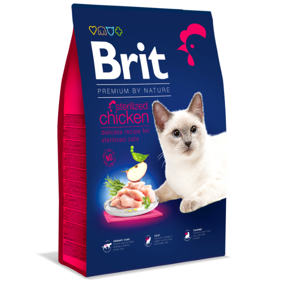Brit Premium Chat Stérilisé Chicken 8 kg