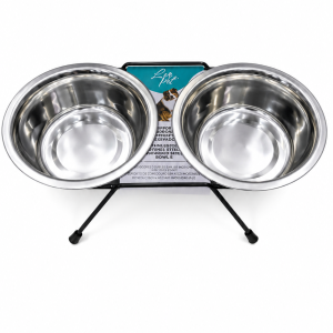 Gamelle Surélevée avec Bol Inox pour Chien et Chat