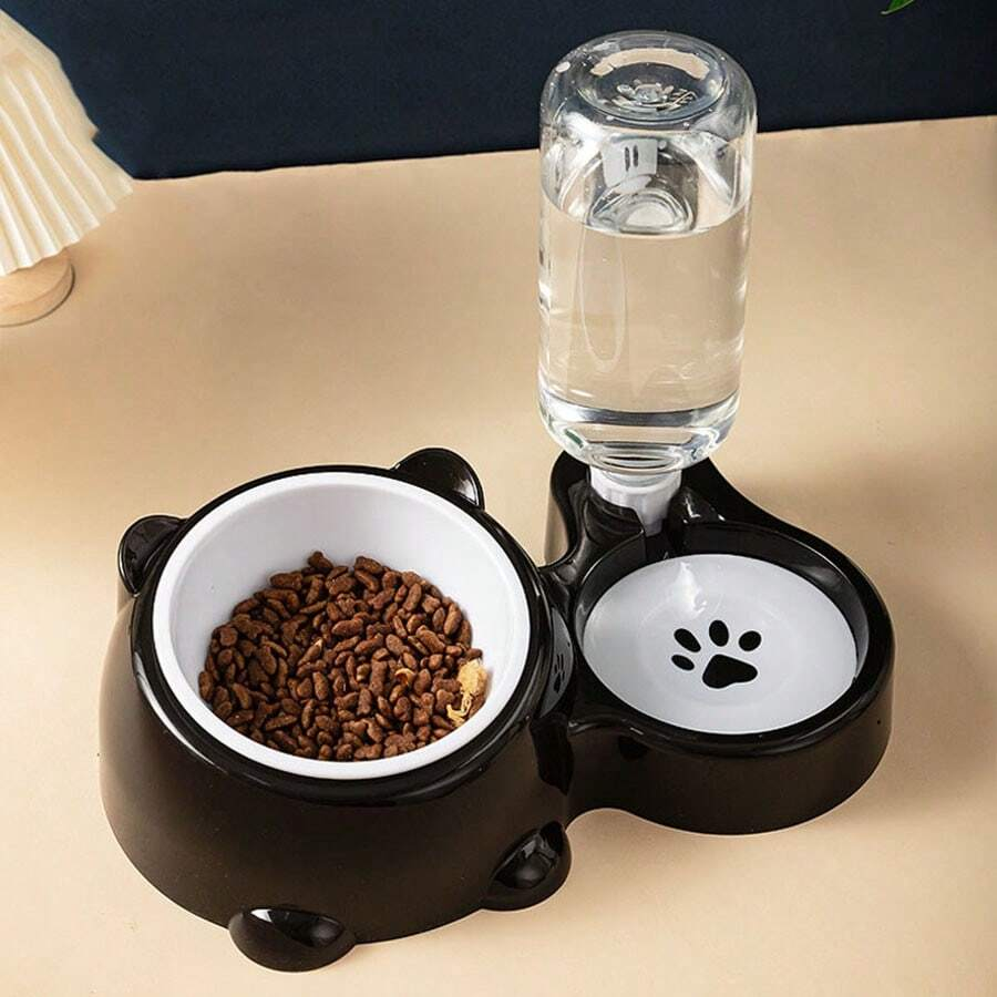Distributeur Automatique Nourriture & Eau 2-en-1 Chien et Chat