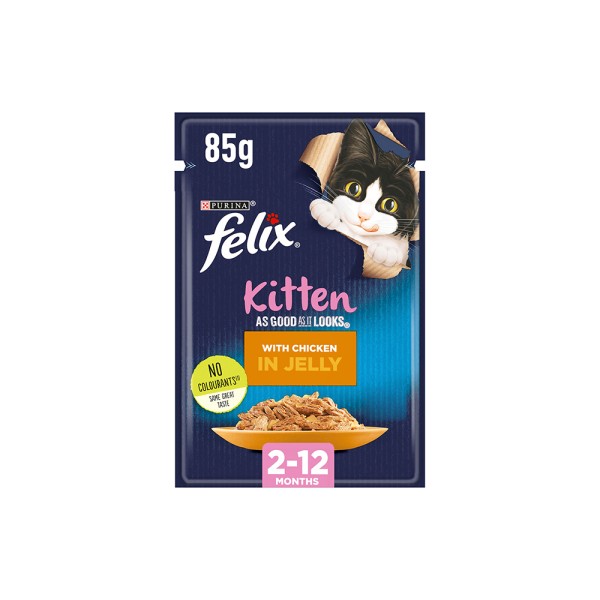 Purina FELIX Kitten Poulet en Gelée 85 g