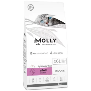 Molly Indoor Light & Sterilised Poulet 2 kg