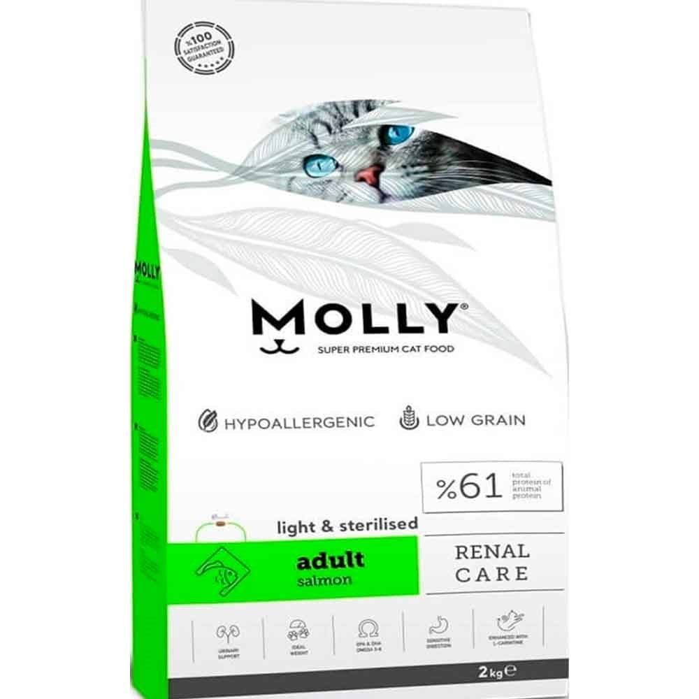 Molly Renal Care Light & Sterilised Saumon 2 kg