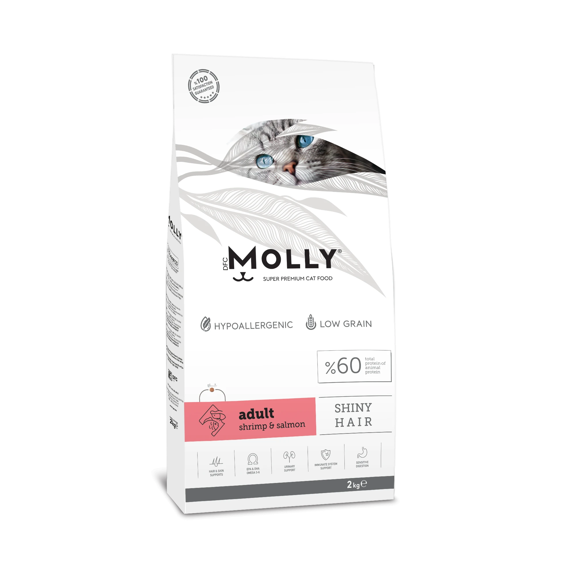 Molly Shiny Hair Crevette & Saumon 2 kg