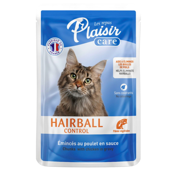 Plaisir Care Hairball Control Poulet en sauce 85 g