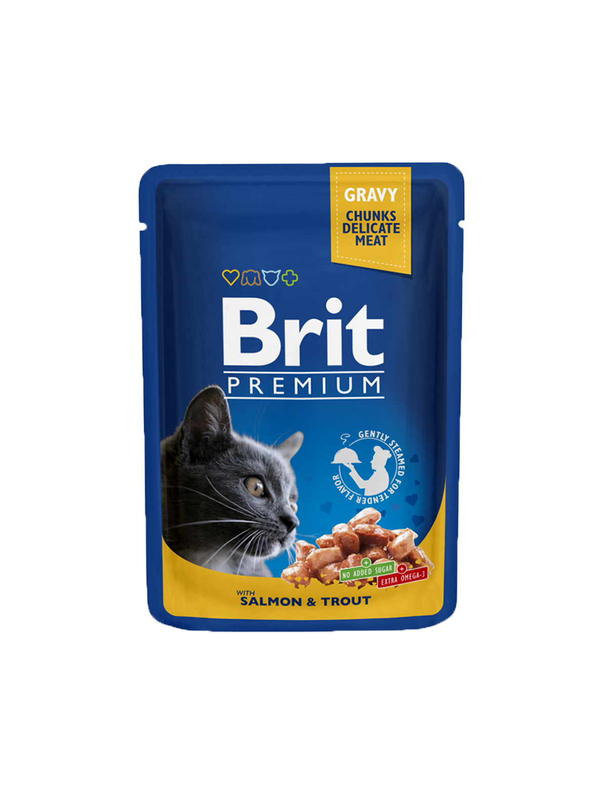 Brit Premium Pochon Saumon & Truite Chat Adulte 100 g