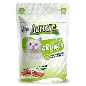 Jungle Biscuits Crunch Hair & Skin au Poulet 60g pour Chat