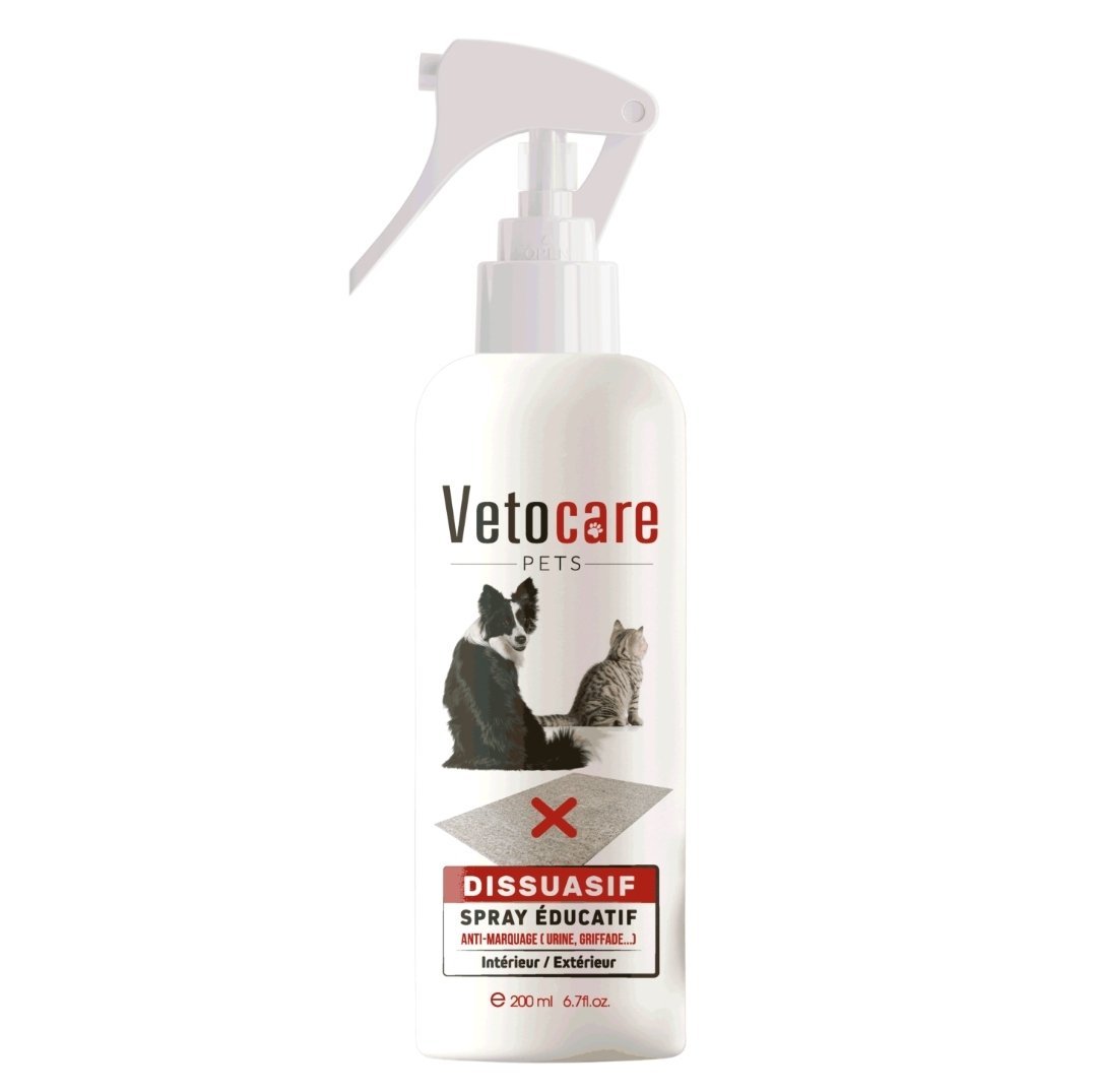 VetoCare Répulsif Urinaire Intérieur & Extérieur Chat et Chien 200 ml