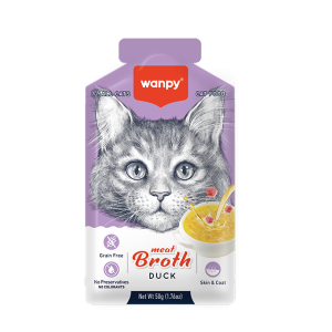 Wanpy Meat Broth – Soupe au Canard pour Chat (50 g)