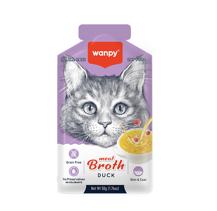 Wanpy Meat Broth – Soupe au Canard pour Chat (50 g)
