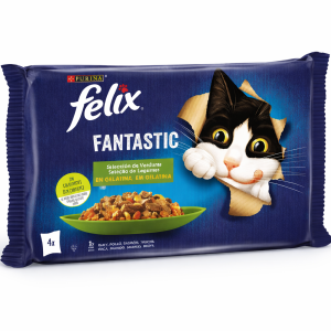 Felix Fantastic Légumes en Gelée pour Chat 4 × 85 g