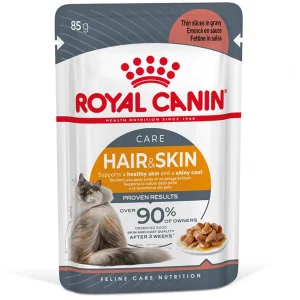 Royal Canin Hair & Skin 85 g – Pâtée en Sauce pour Chat Adulte