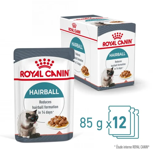 Royal Canin Hairball Care 85 g – Pâtée en Sauce pour Chat Adulte