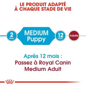 Royal Canin Medium Puppy 15 kg – Croquettes pour Chiot Race Moyenne